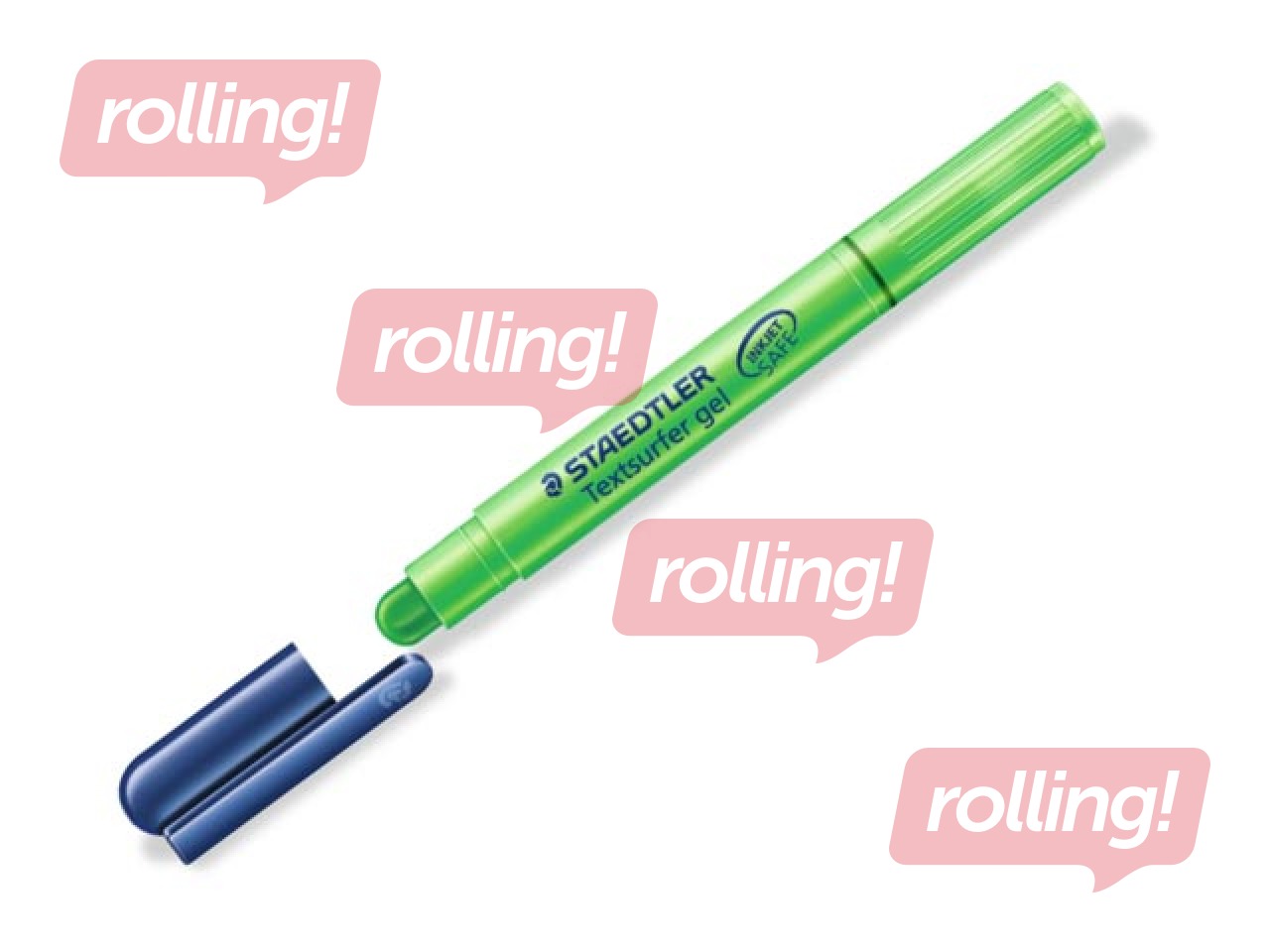 Teksta gēla marķieris Staedtler Textsurfer 364, zaļš, 3mm