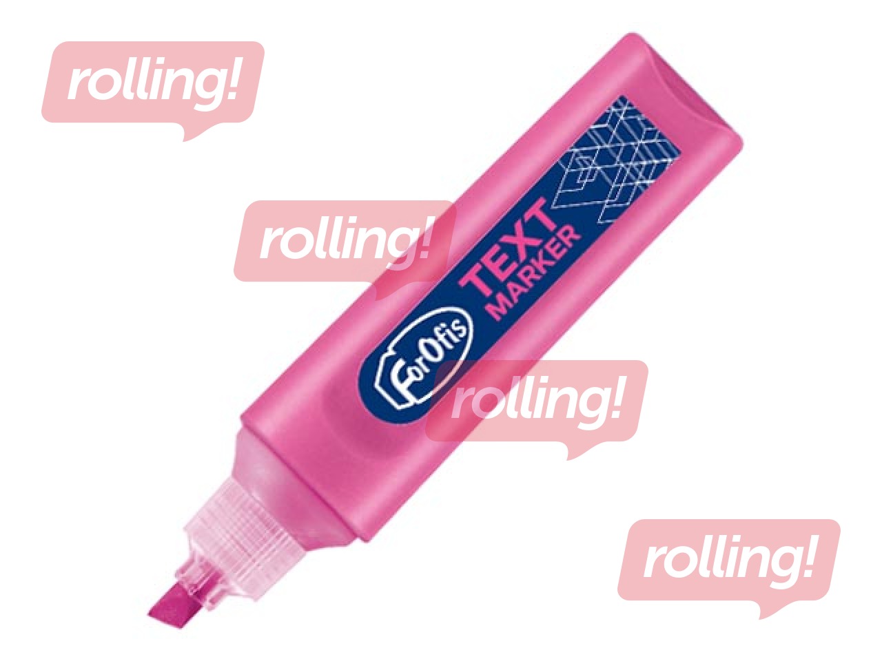Text Marker Forofis, pink, 1-5mm