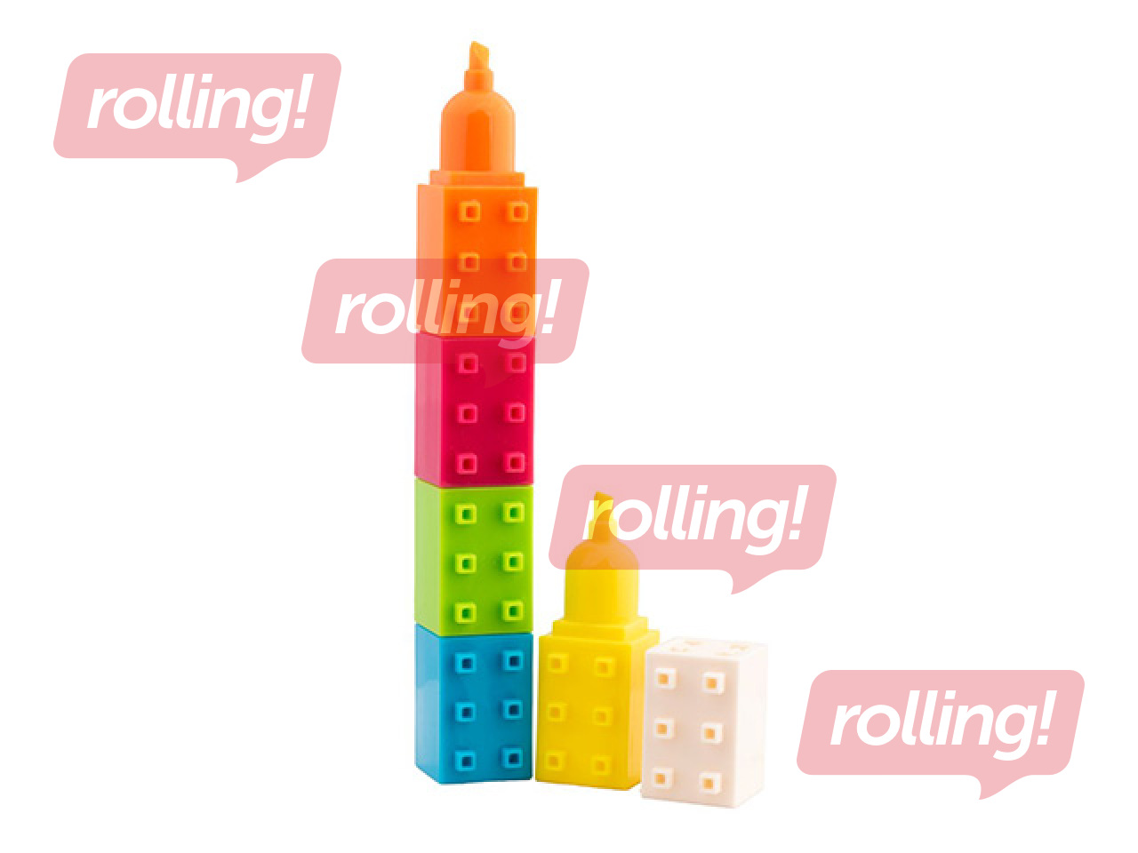 Teksta marķieris Happy Color, Blocks, 1-5mm, 5 krāsas