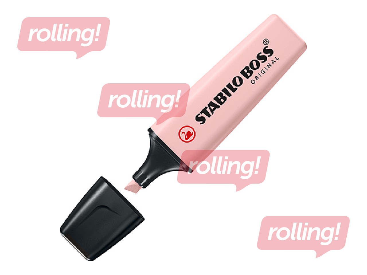 Teksta marķieris Stabilo Boss Original NatureCOLORS Wildflower, rouge