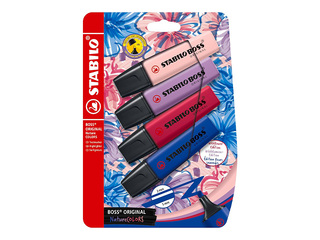 Teksta marķieru komplekts Stabilo Boss Original NatureCOLORS Wildflower, 2-5 mm, 4 krāsas 