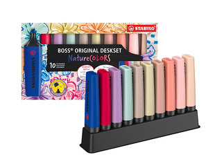 Teksta marķieru komplekts Stabilo Boss Original NatureCOLORS Wildflower, 2-5 mm, 10 krāsas 