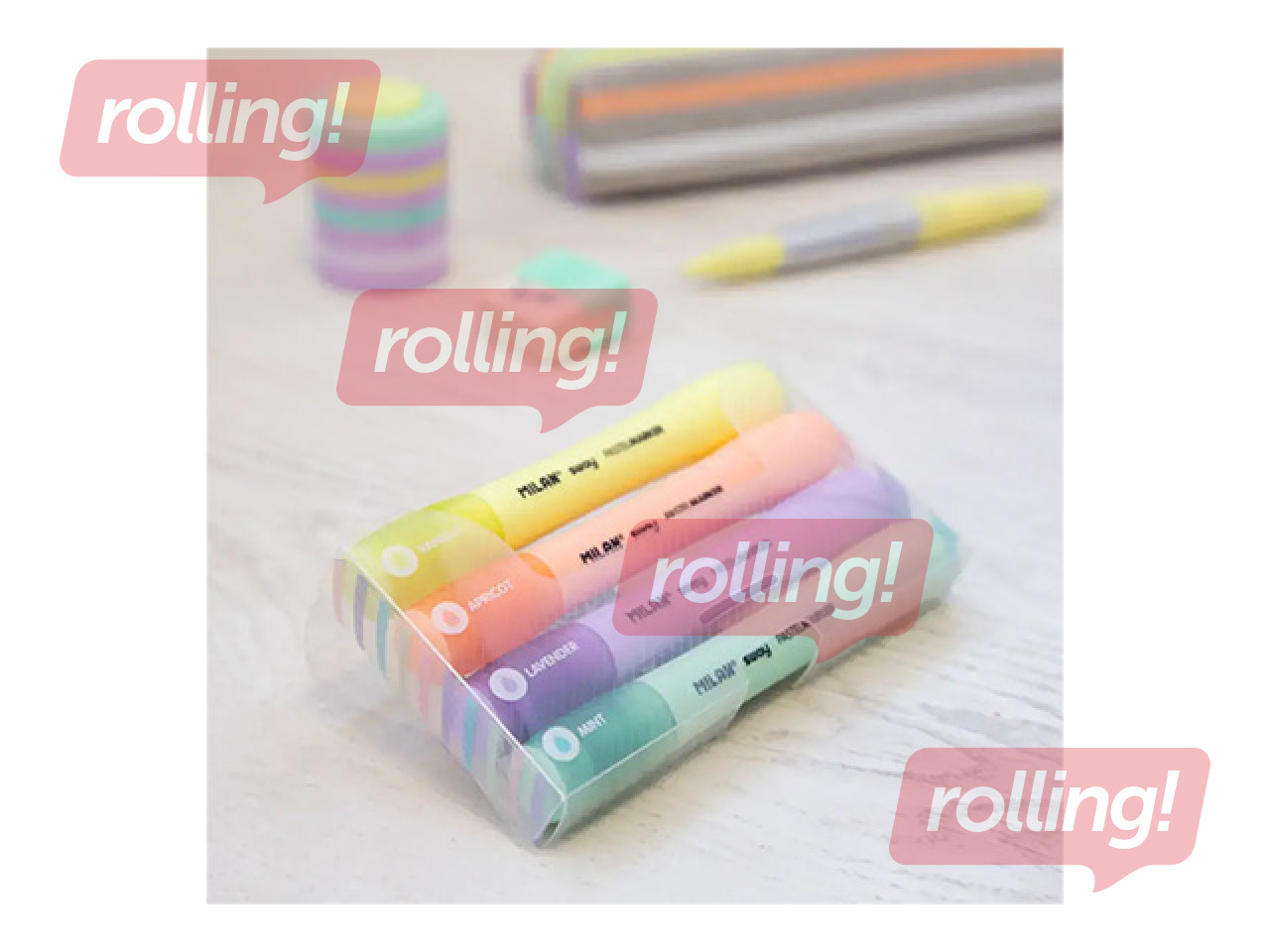 Highlighter set Milan, 2–4mm, 4 colours