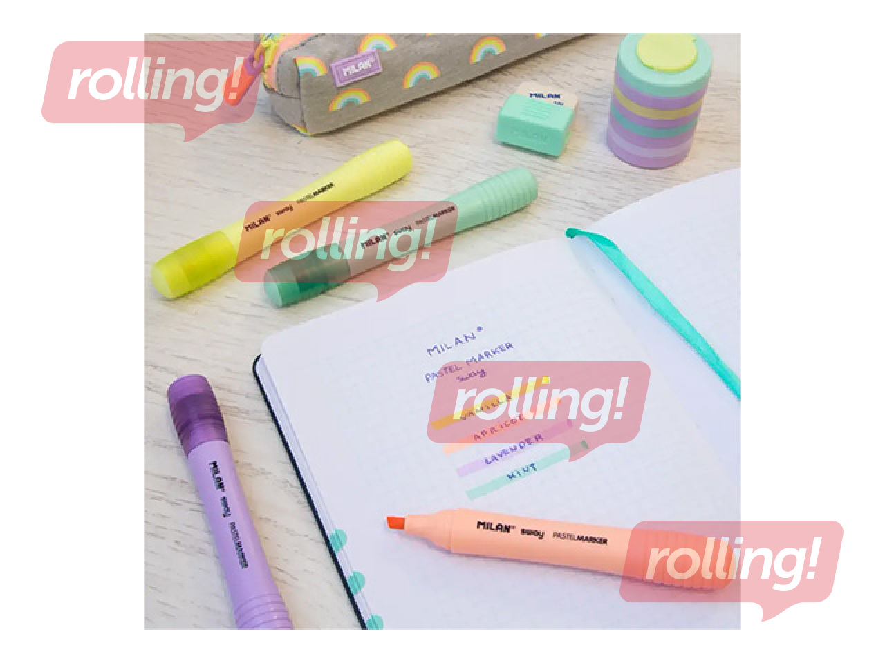 Набор текстовыделителей Milan, 2–4мм, 4 цвета