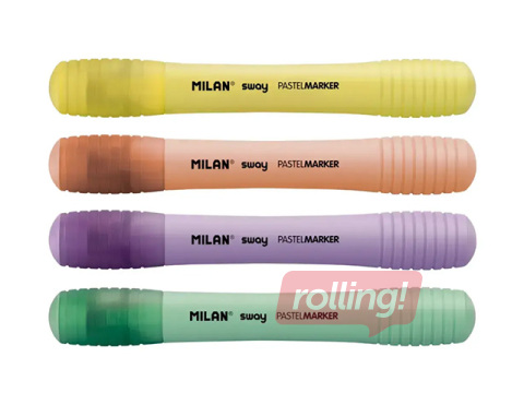 Teksta marķieru komplekts Milan, 2-4mm, 4 krāsas