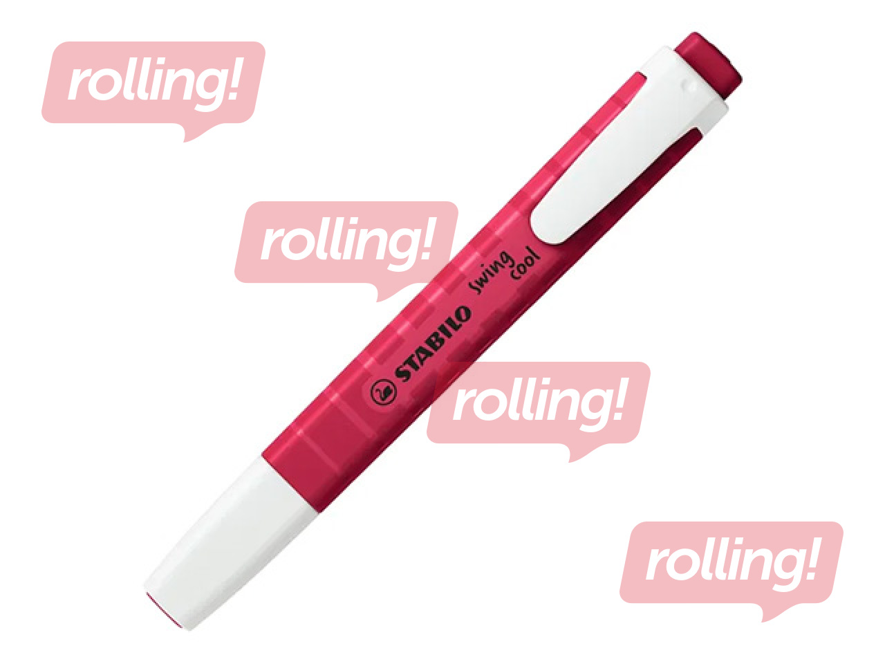 Текстовый маркер Stabilo Swing cool NatureCOLORS Wildflower, бордовый