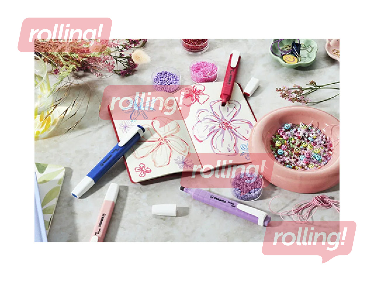 Highlighter Stabilo Swing cool NatureCOLORS Wildflower, violet