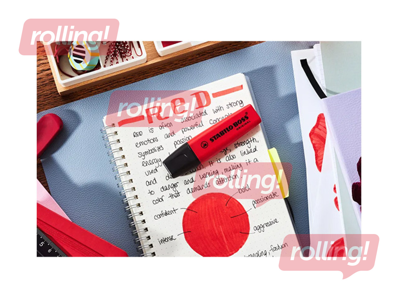 Tekstimarker Stabilo Boss Original, realred
