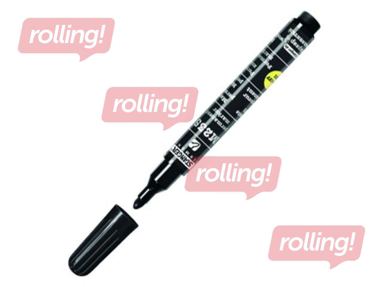 Permanentais marķieris Stanger, M 235, apaļš, melns, 1-3mm