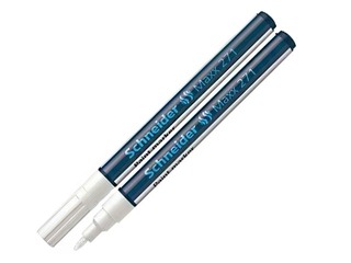 Permanentne marker Schneider 271, valge, 1-2mm