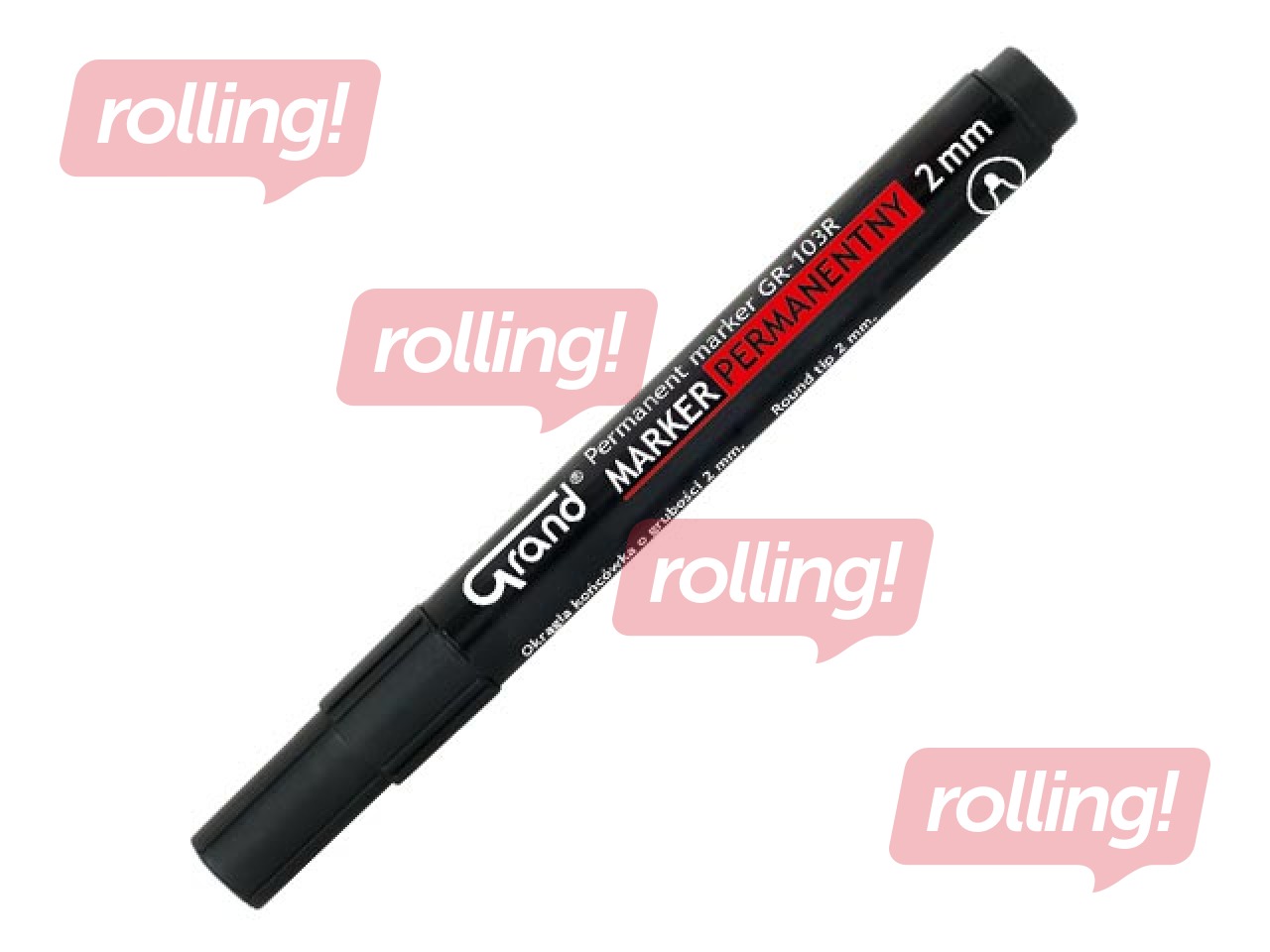 Permanent marker Grand, round, black, 1-3mm