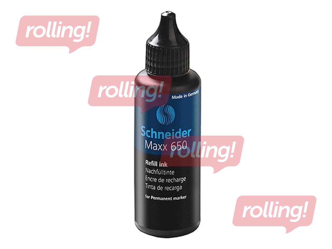 Ink bottle for permanent marker Schneider 650, black