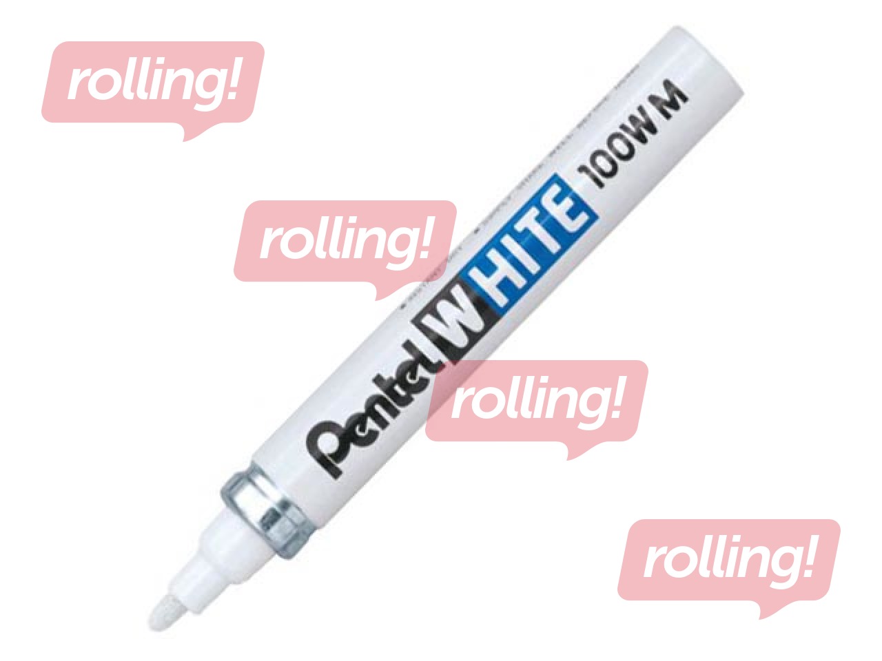 Universaalne marker Pentel, 100W-M, valge