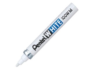 Universal marker Pentel, 100W-M, white