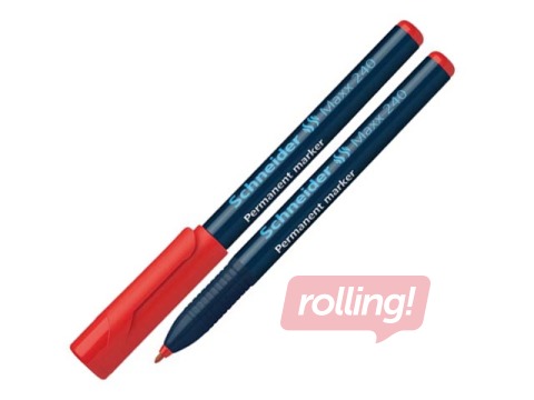 Permanentais marķieris Schneider 240, apaļš, sarkans, 1-2mm