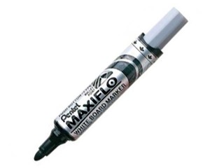 White board marker Pentel Maxiflo, 6 mm, round, black