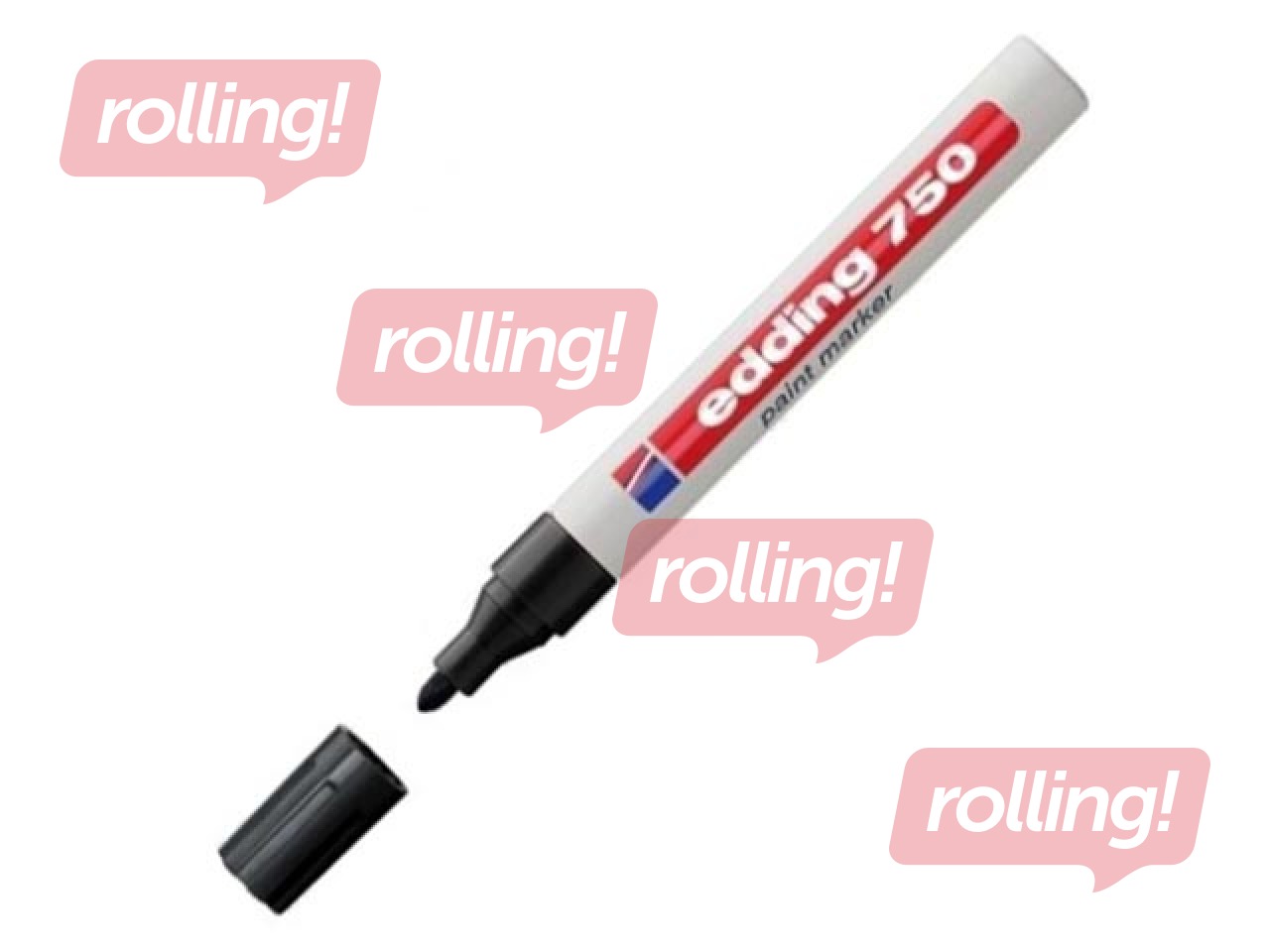 Permanentais marķieris Edding Paint 750, 2-4mm, melns