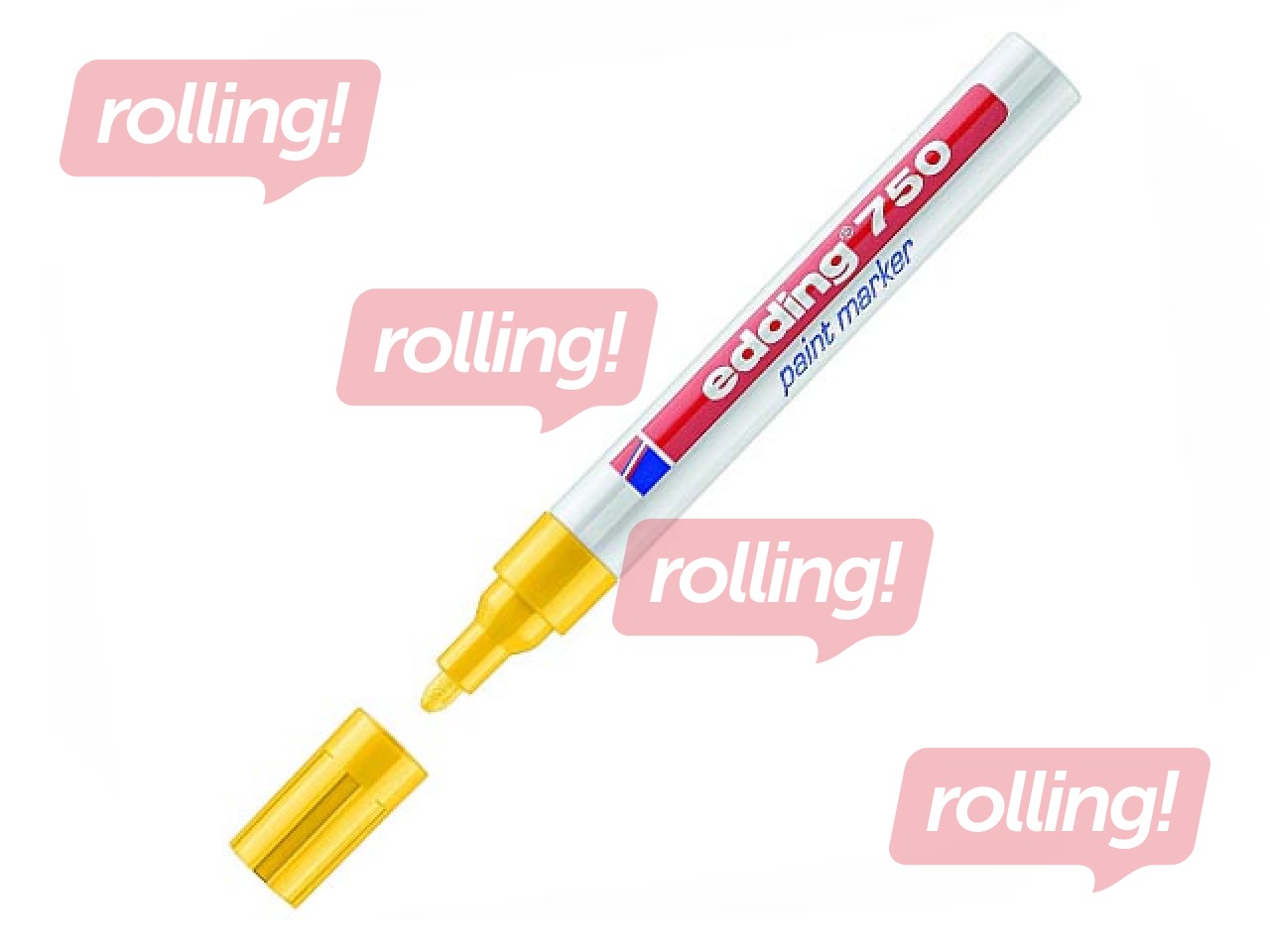 Permanentais marķieris Edding Paint 750, 2-4mm, dzeltens