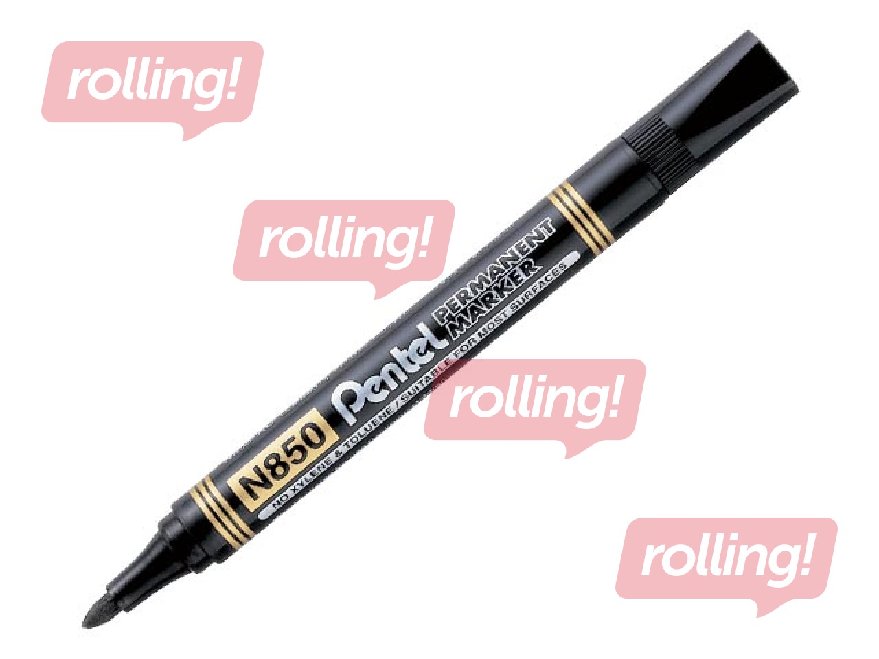 Universāls marķieris Pentel Paint N850, melns