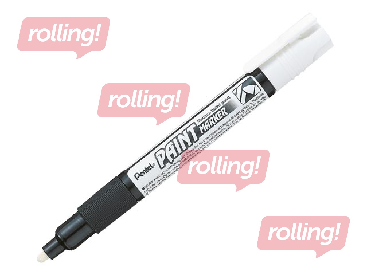 Permanentais marķieris PENTEL PAINT, balts, 4mm