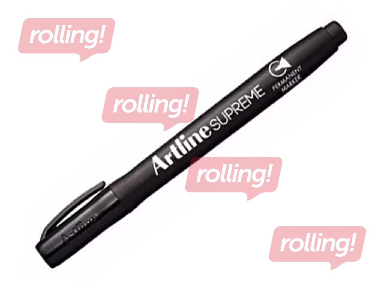 Permanentais marķieris Artline Supreme, apaļš, melns, 1-2mm