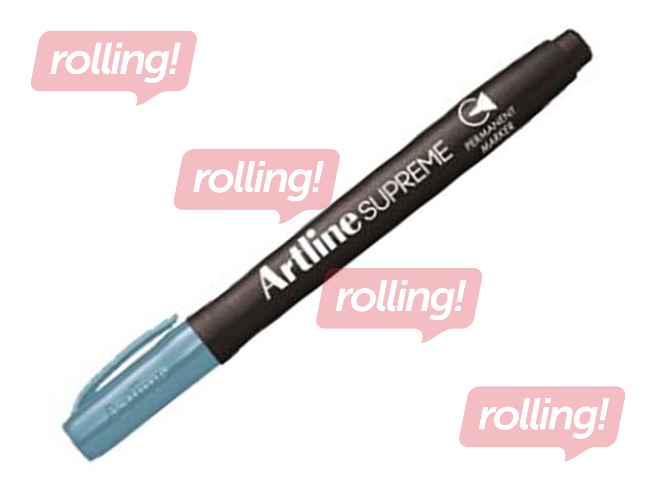 Permanent marker Artline Supreme, round, light blue, 1-2mm