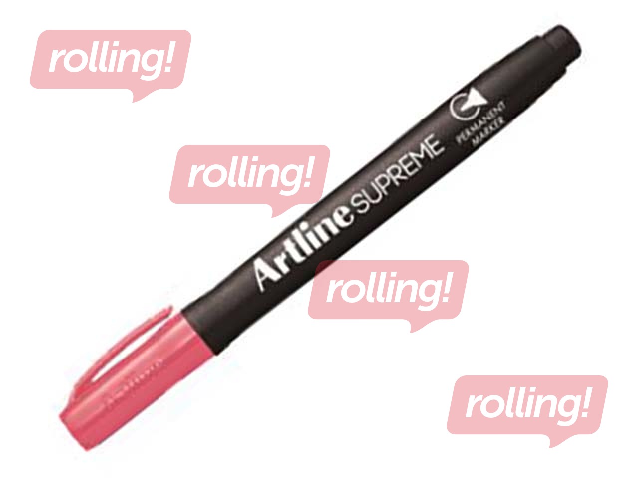 Permanent marker Artline Supreme, round, pink, 1-2mm