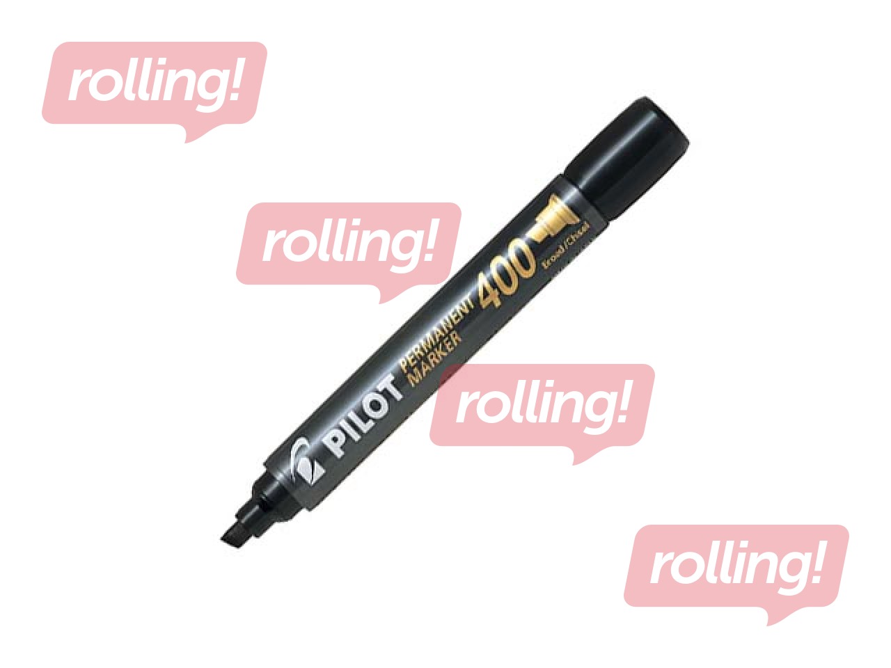 Permanentais marķieris Pilot 400, melns, 1.5-4mm + AKCIJA! Pērc permanentos marķierus un saņe