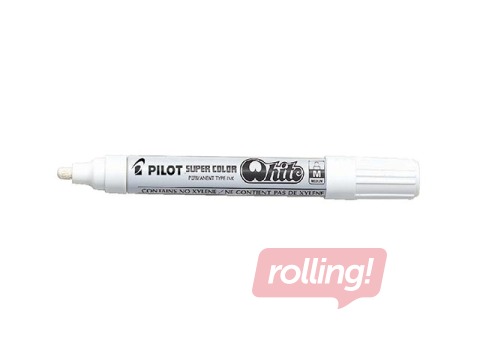 Permanentais marķieris Pilot  Super Color, balts, 2mm