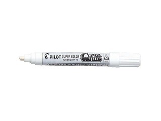 Püsimarker Pilot  Super Color, valge, 2mm
