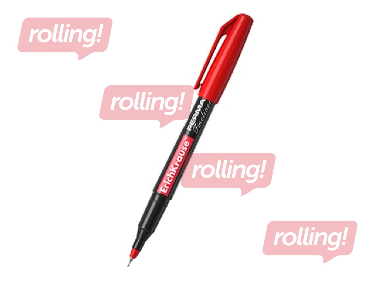 Permanents marķieris ErichKrause FP-50, sarkans, 0.6mm
