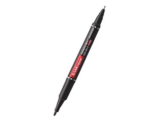 Permanent marker ErichKrause P-80, double-sided, black, 0.45/1.65mm