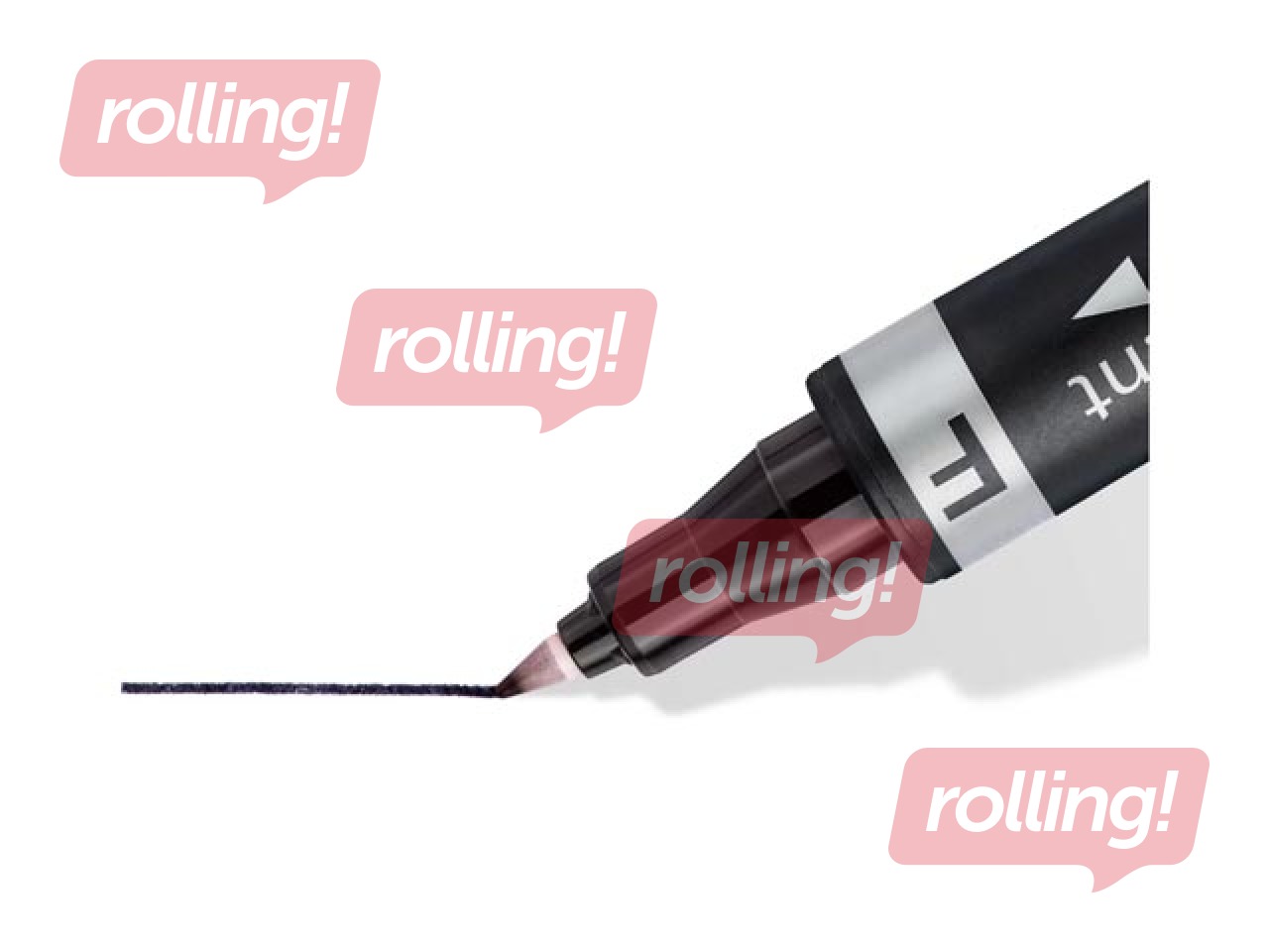 Permanent marker Staedtler Lumcolor DUO, double-sided, red, 0.6mm/1.5mm