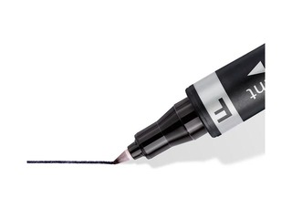 Permanentais marķieris Staedtler Lumcolor DUO, divpusējs, zils, 0.6mm/1.5mm