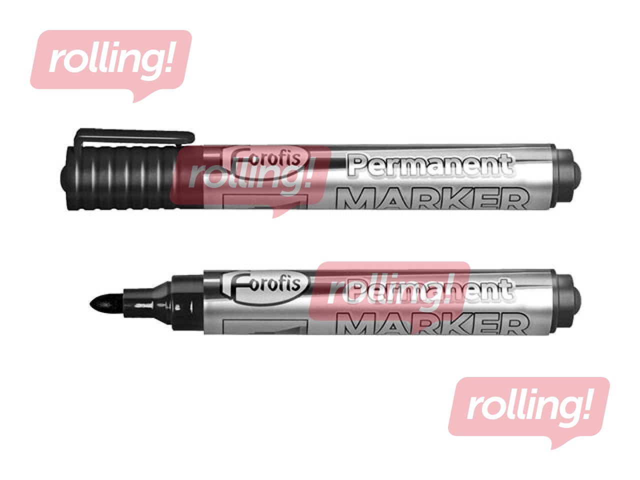 Permanent marker Forofis conic, black