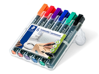 Püsimarkerite komplekt Staedtler Lumcolor 352, 2mm, 6 värvi