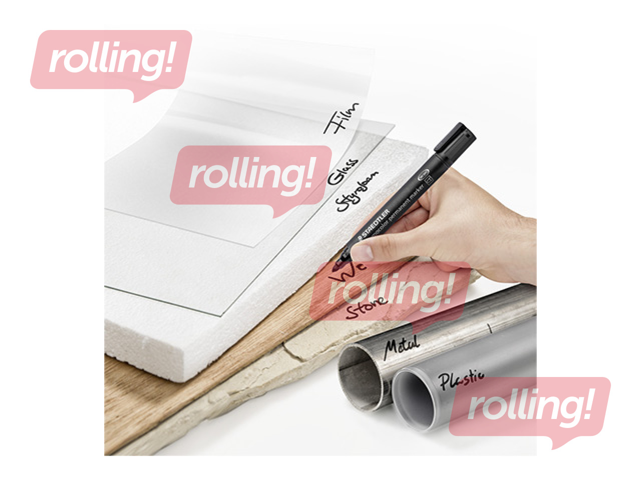 Permanentais marķieru komplekts Staedtler Lumcolor 352, 2mm, 8 krāsas