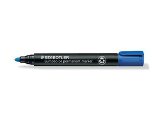 Перманентный маркер Staedtler Lumcolor 352, синий, 2мм