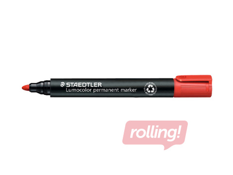 Permanentais marķieris Staedtler Lumcolor 352, sarkans, 2mm