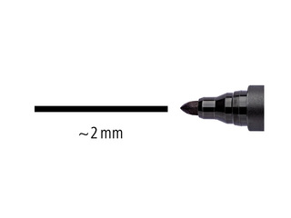 Перманентный маркер Staedtler Lumcolor 352, черный, 2мм