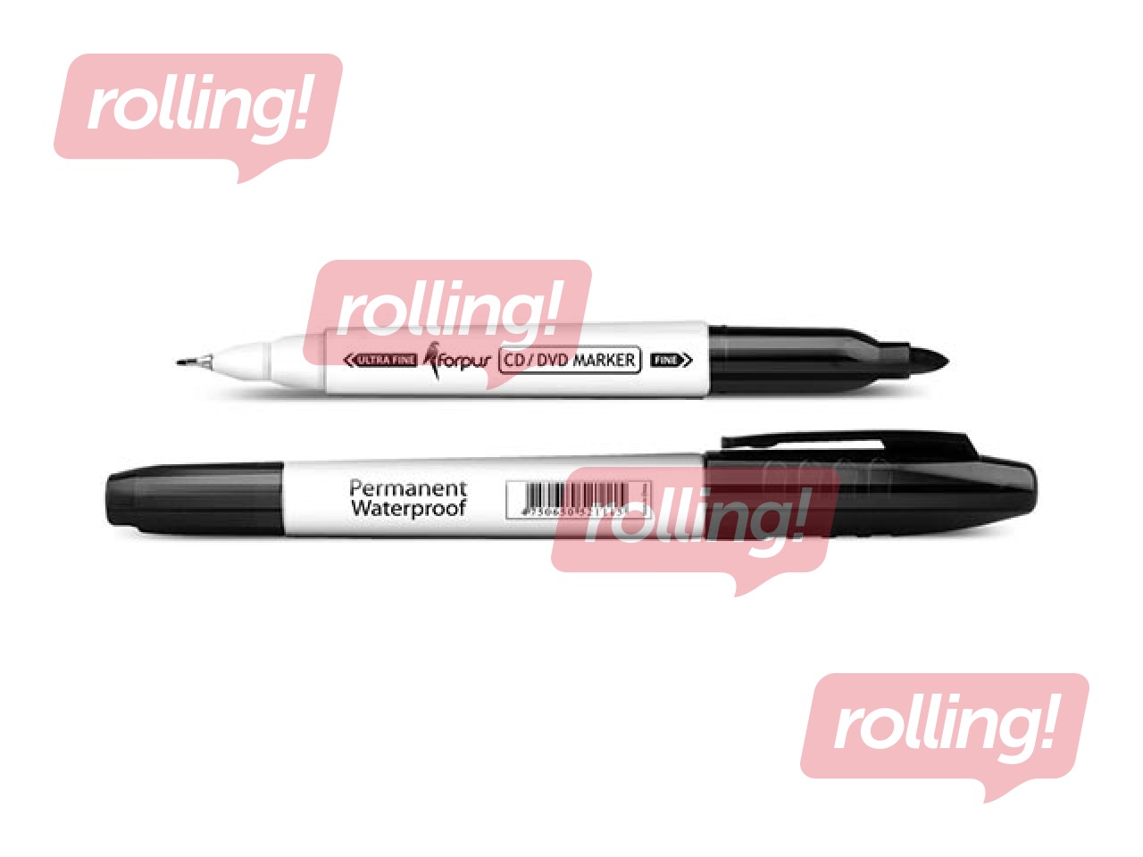 CD / DVD Marker Forpus, double-sided, black, 0.6/1.0mm