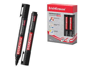 Permanent marker ErichKrause P-400, 2mm, black 