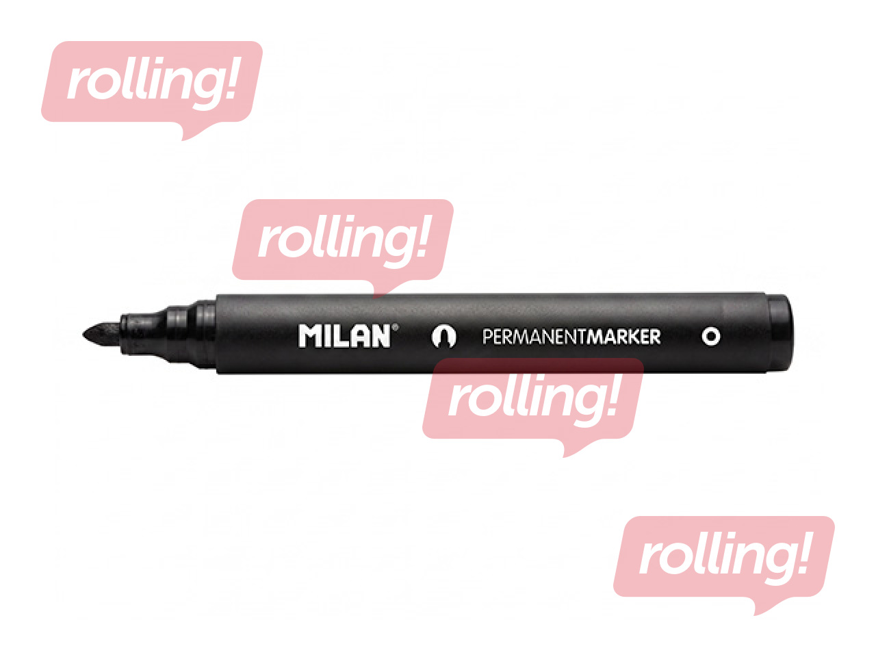 Permanentais marķieris Milan apaļš, melns, 4mm