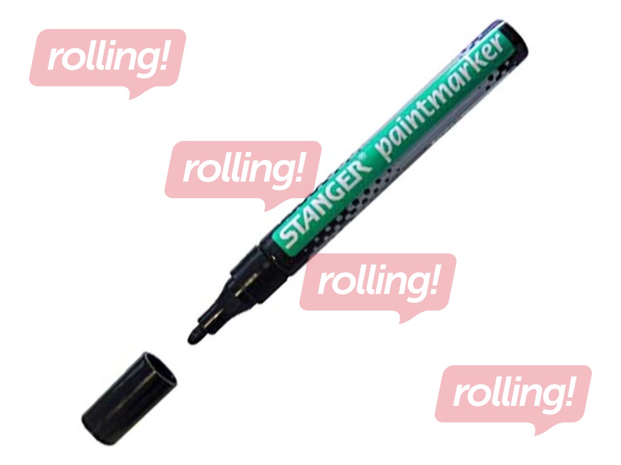 Noturīgais marķieris Stanger PAINT, melns, 2-4mm