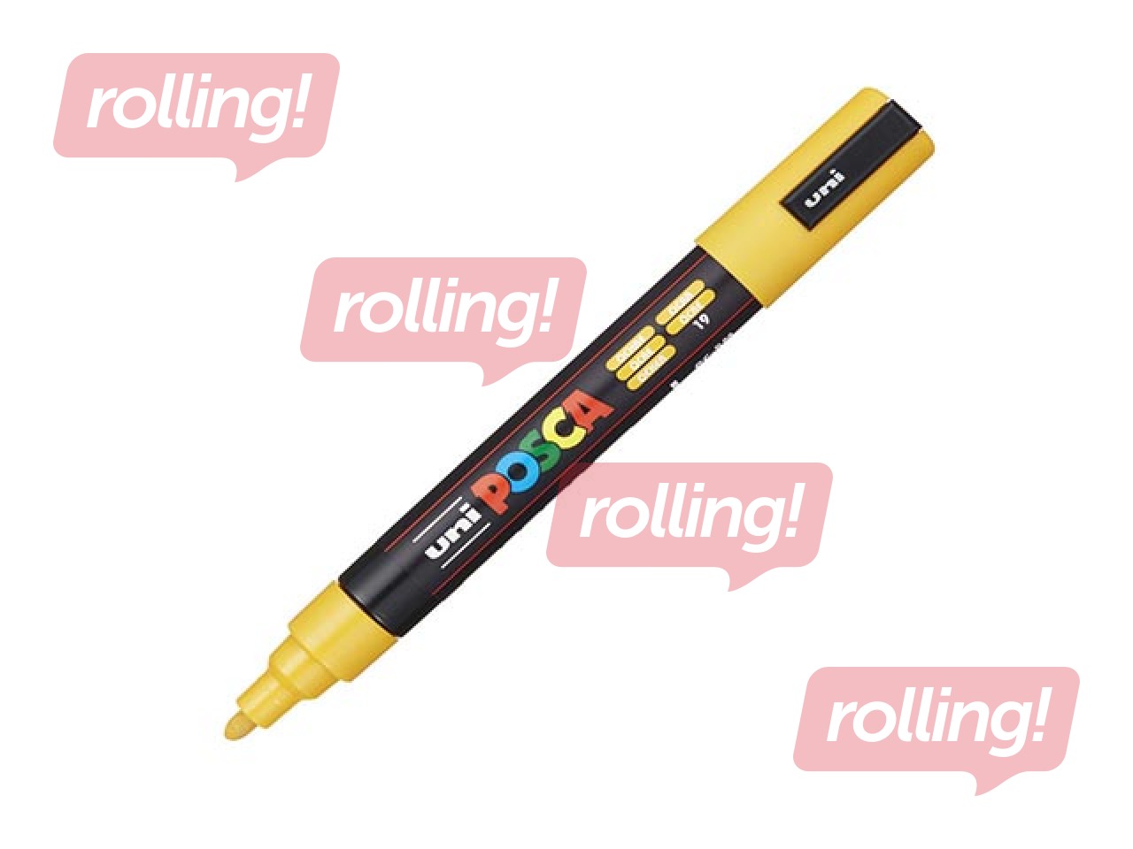 Marķieris Uni Posca PC - 5M, dzeltens