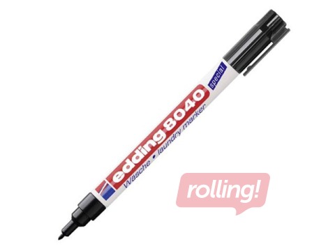Tekstiilimarker Edding E8040, must, 1mm