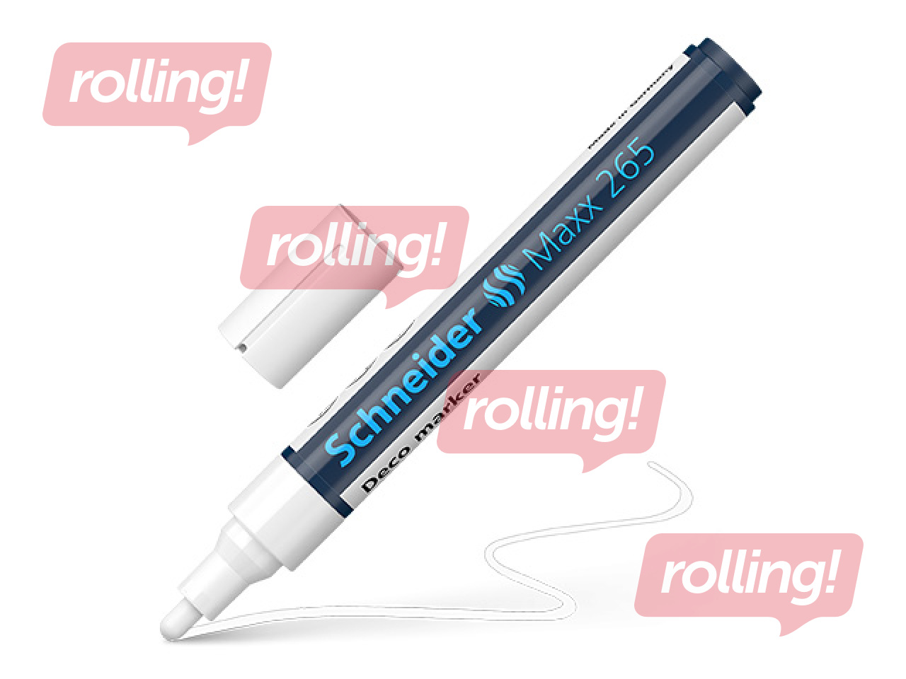 Chalk marker SCHNEIDER DECO Maxx 265, white, 2-3mm