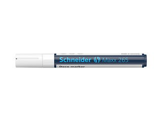 Chalk marker SCHNEIDER DECO Maxx 265, white, 2-3mm