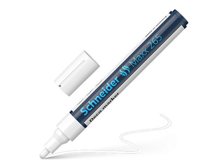 Kriidimarker SCHNEIDER DECO Maxx 265, valge, 2-3mm