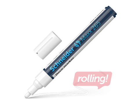 Krīta marķieris SCHNEIDER DECO, Maxx 265, balts, 2-3mm